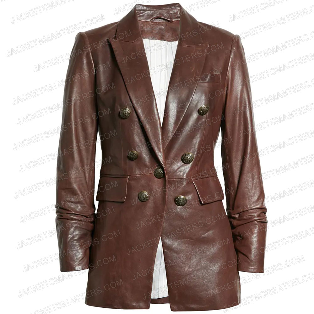 new-amsterdam-sandra-mae-frank-brown-leather-coat new-amsterdam-sandra-mae-frank-brown-leather-coat