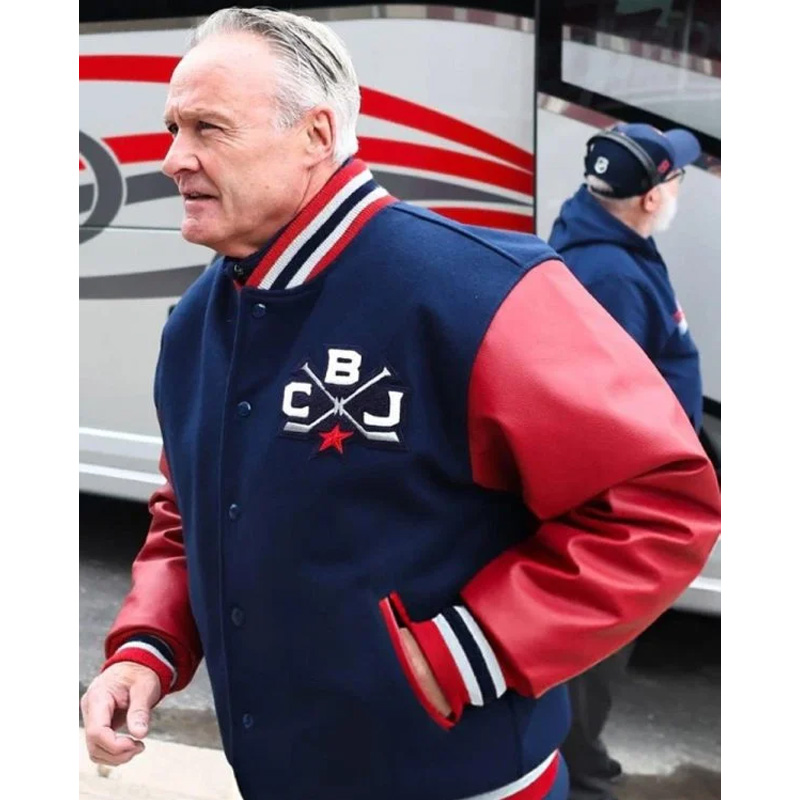 Blue/Red 2025 Columbus Blue Jackets Stadium Series Coaches Varsity